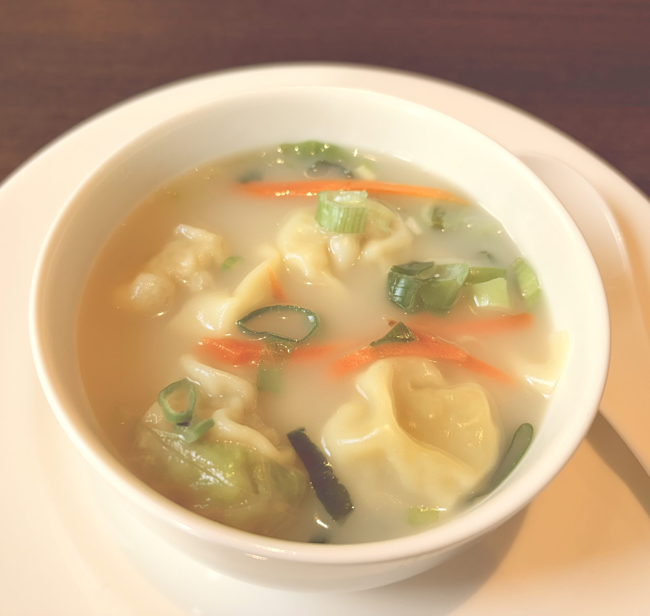 Potage ravioli